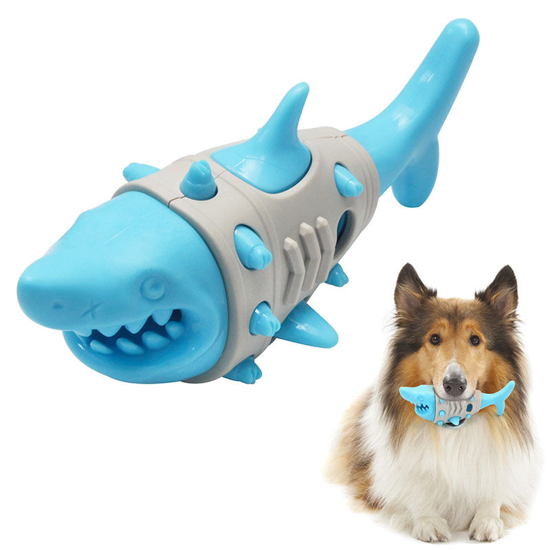 New Dog Teething Leaky Toy Mimics Shark-tooth Cleaning And Bite-resistant Tooth-venting Toy For Dogs